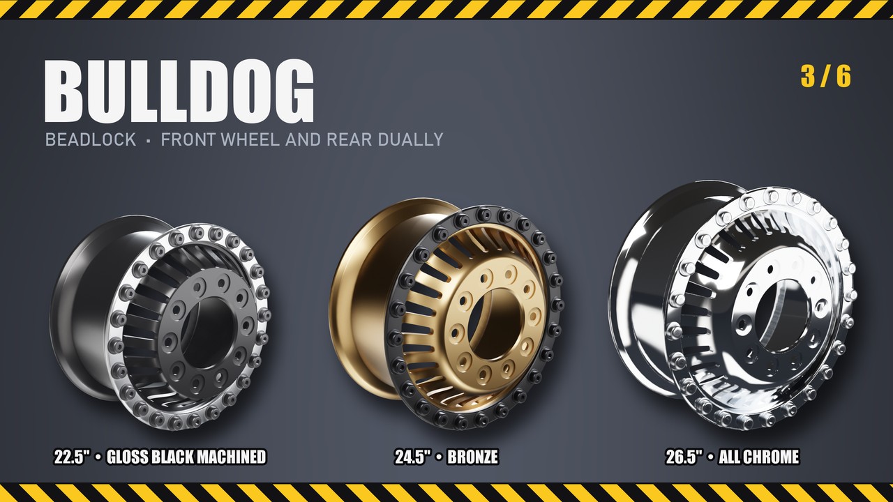 Bulldog: 22.5", 24.5", 26.5"