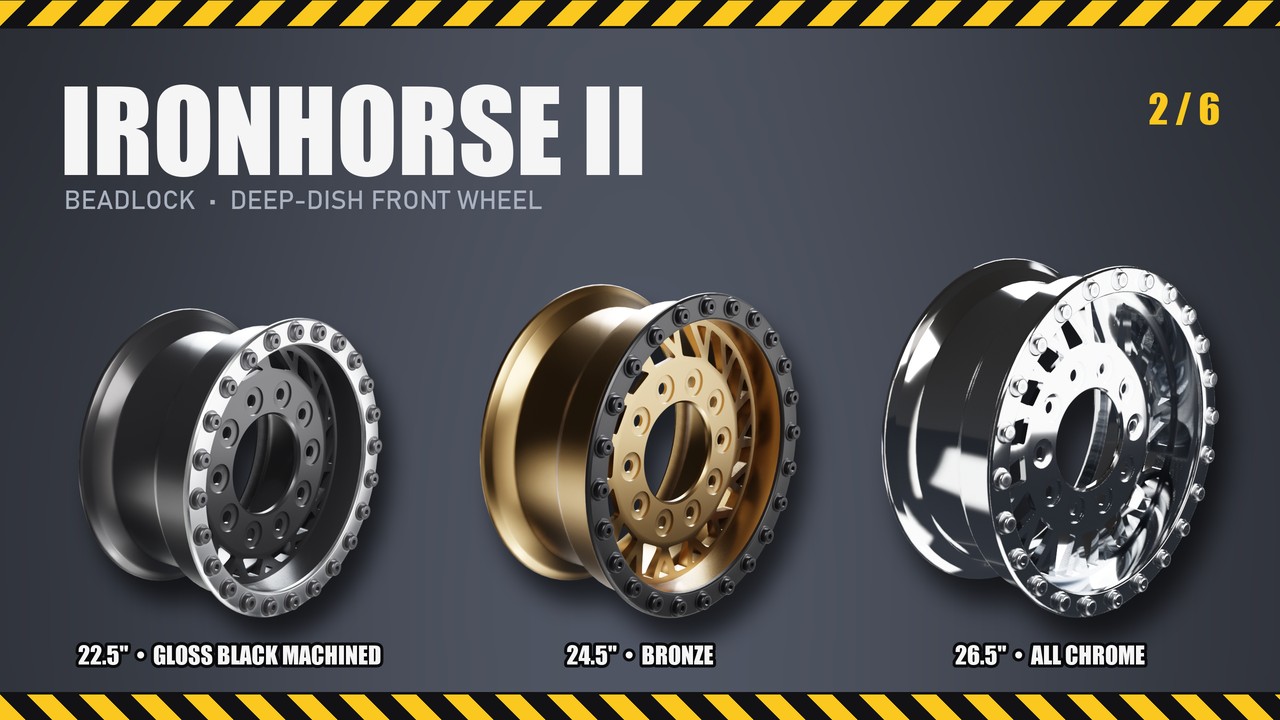 Ironhorse II: 22.5", 24.5", 26.5"