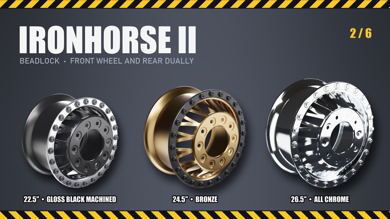 Ironhorse II: 22.5", 24.5", 26.5"