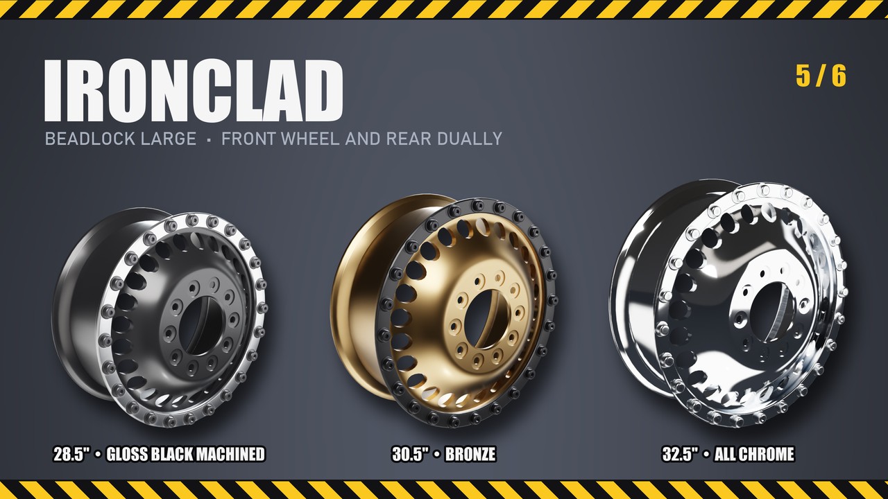 Ironclad: 28.5", 30.5", 32.5"