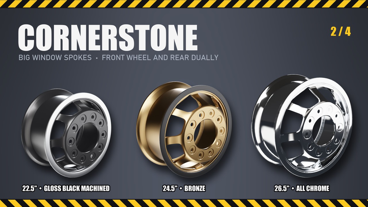 Cornerstone: 22.5", 24.5", 26.5"