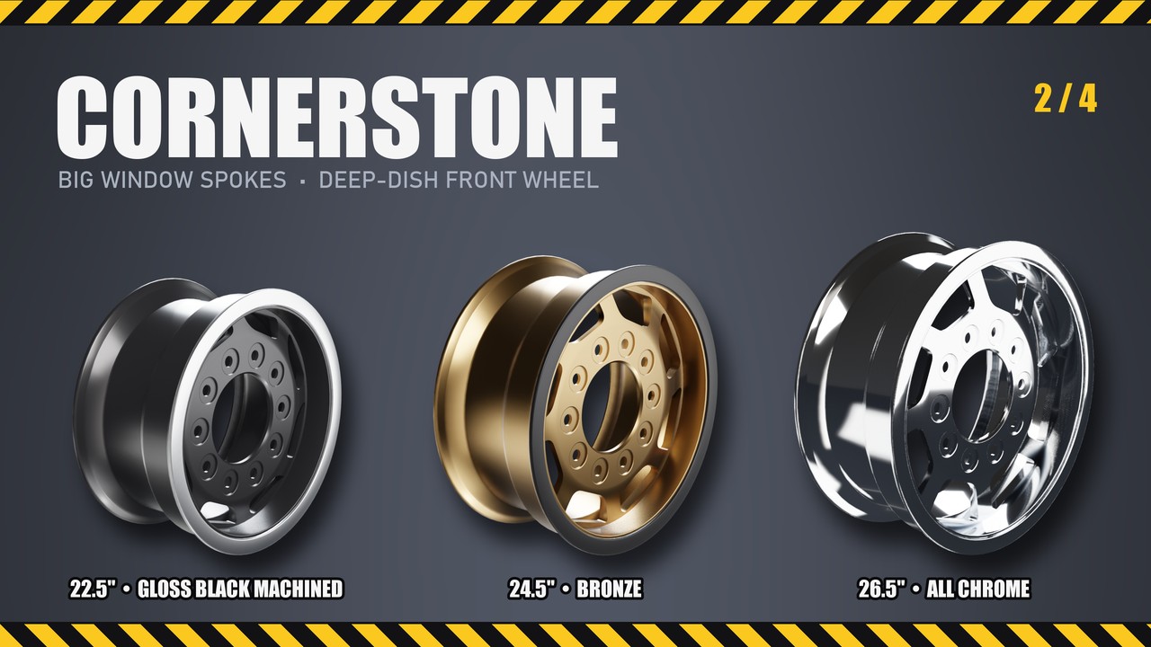 Cornerstone: 22.5", 24.5", 26.5"