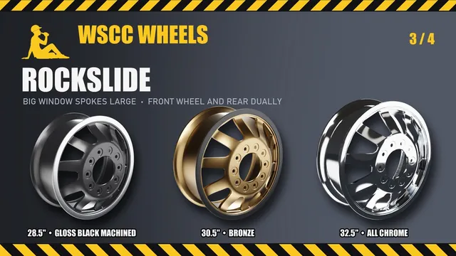 Rockslide: 28.5", 30.5", 32.5"