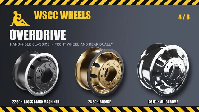 Overdrive: 22.5", 24.5", 26.5"
