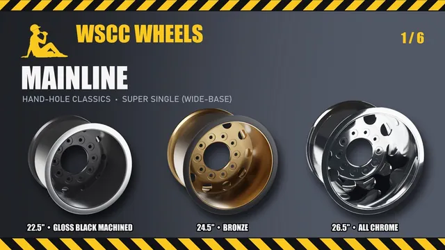 Mainline super single: 22.5", 24.5", 26.5"