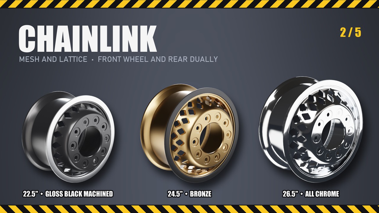 Chainlink: 22.5", 24.5", 26.5"