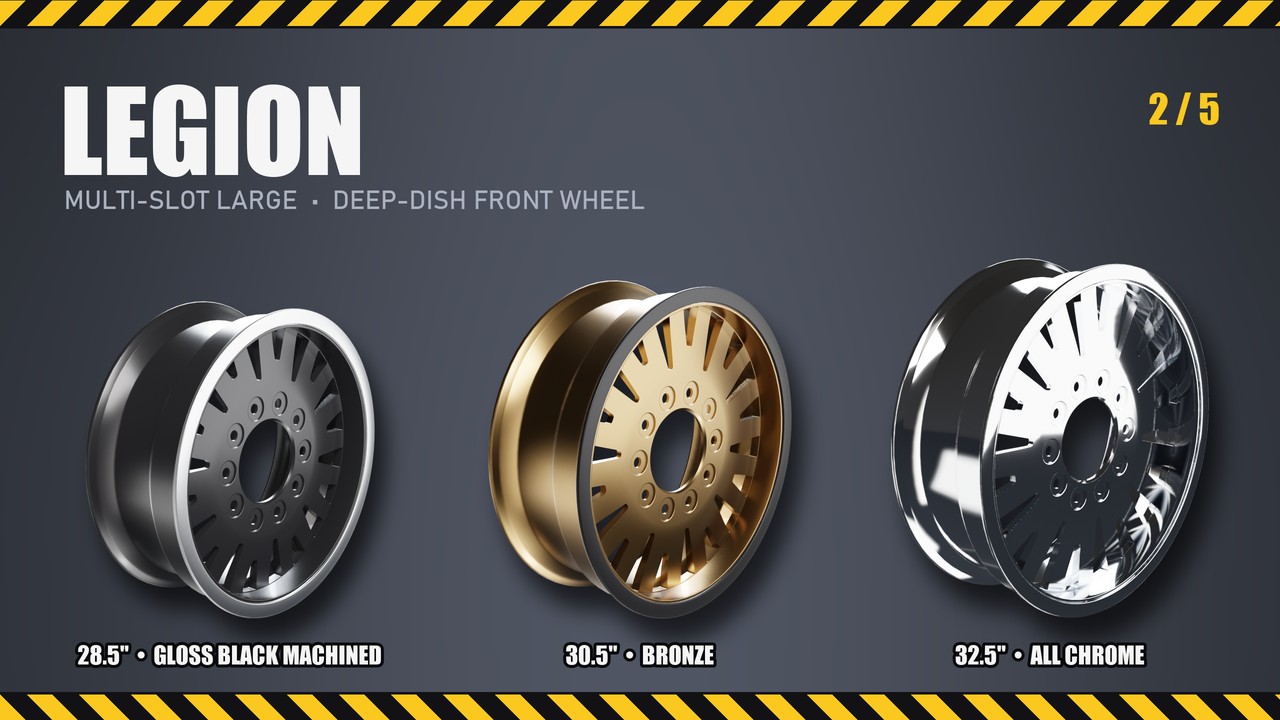 Legion: 28.5", 30.5", 32.5"
