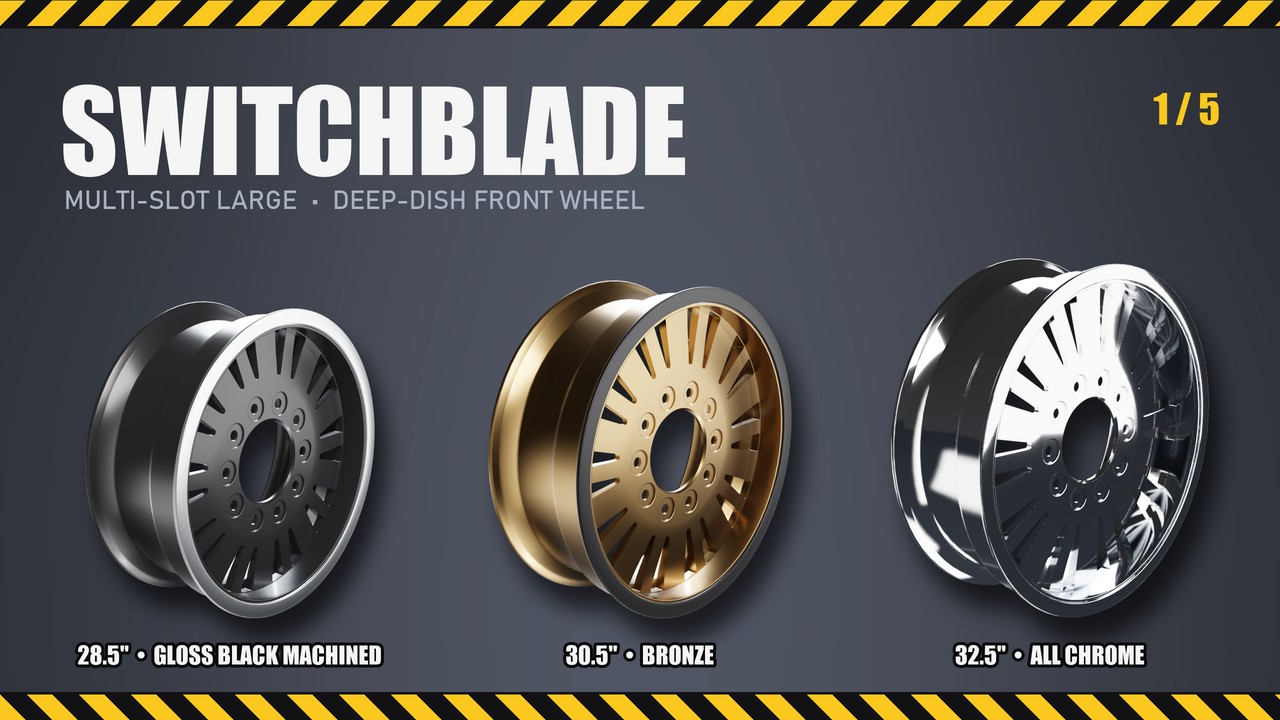 Switchblade: 28.5", 30.5", 32.5"