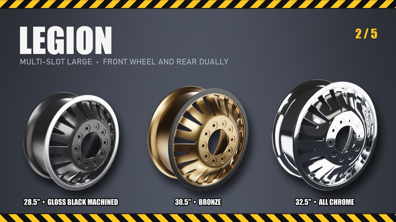 Legion: 28.5", 30.5", 32.5"