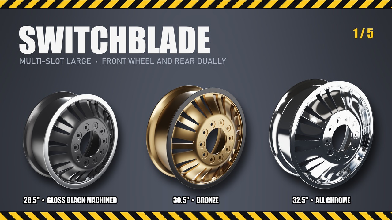 Switchblade: 28.5", 30.5", 32.5"