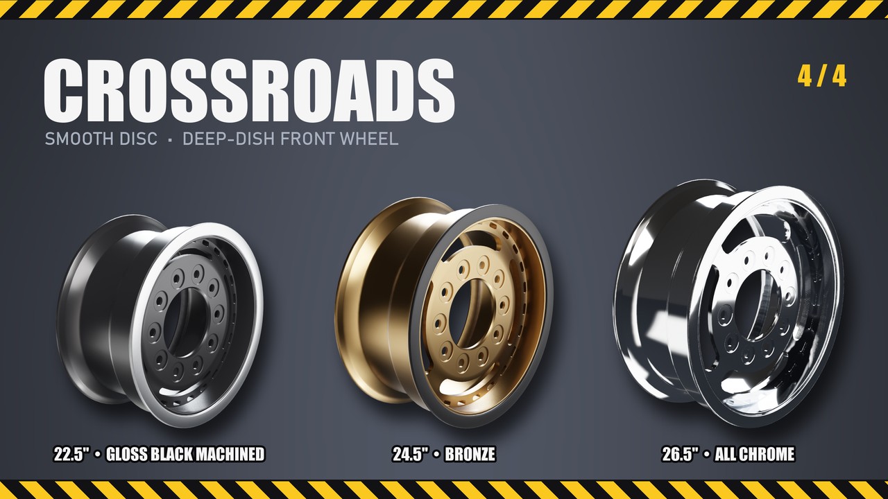 Crossroads: 22.5", 24.5", 26.5"