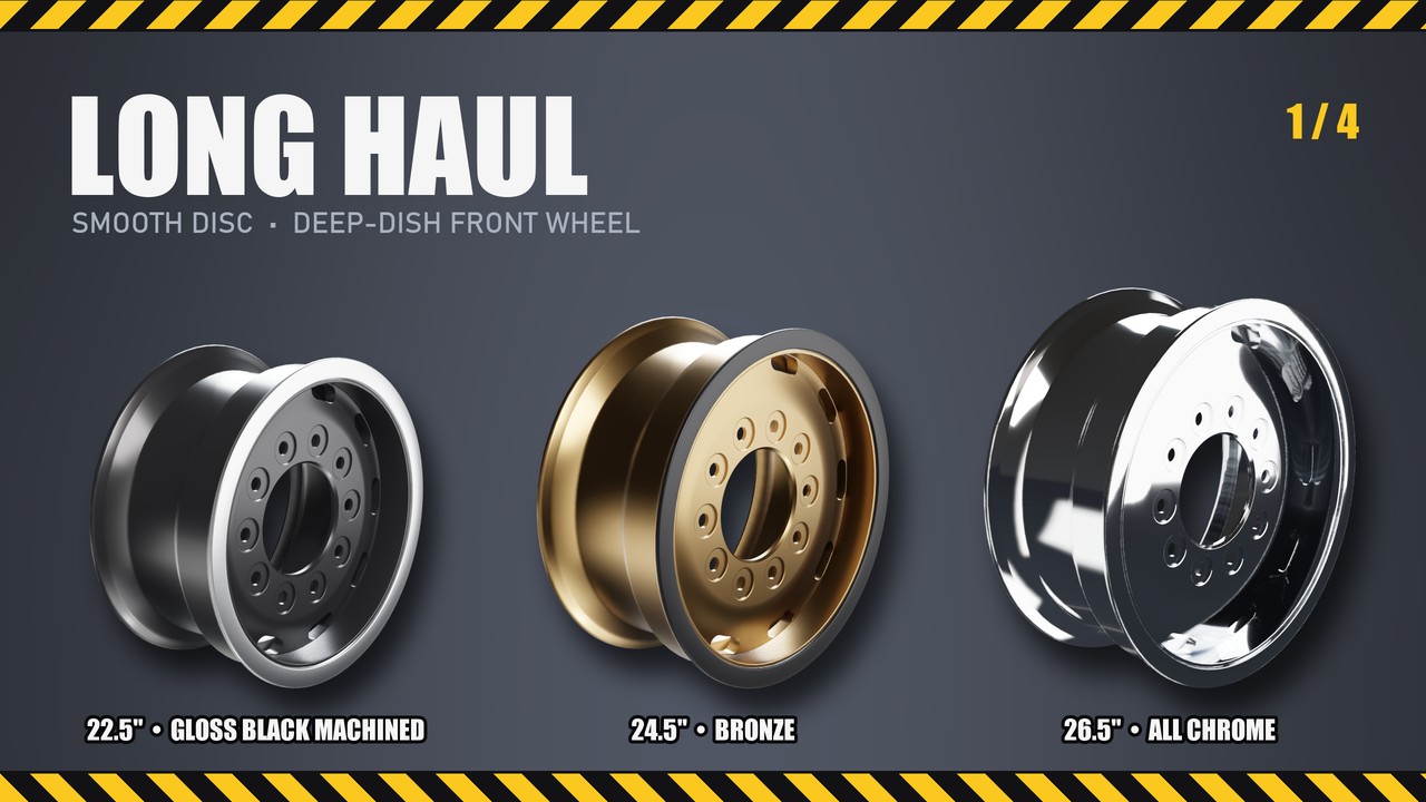 Long Haul: 22.5", 24.5", 26.5"
