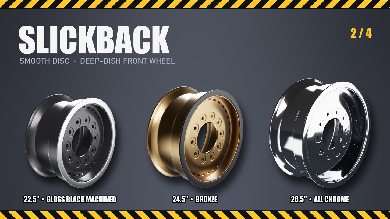 Slickback: 22.5", 24.5", 26.5"
