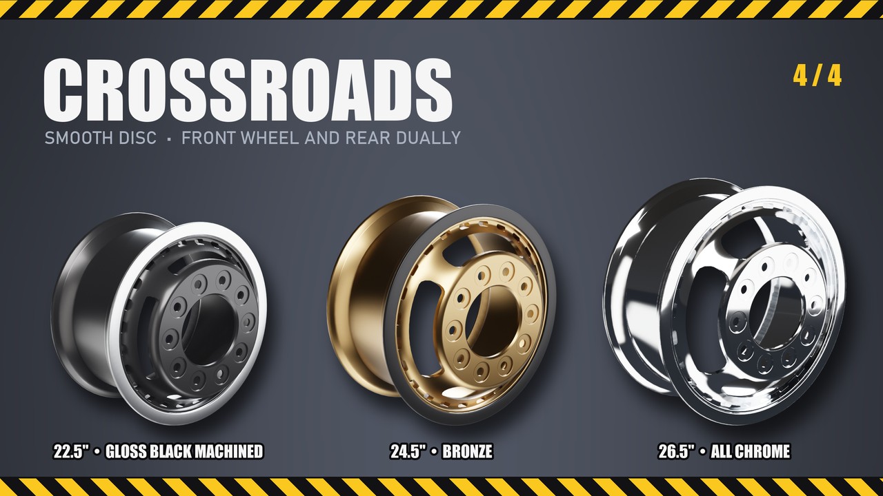 Crossroads: 22.5", 24.5", 26.5"
