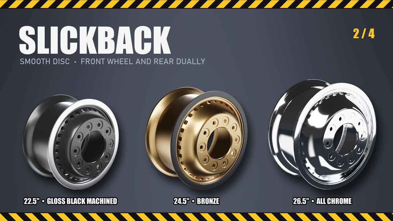 Slickback: 22.5", 24.5", 26.5"