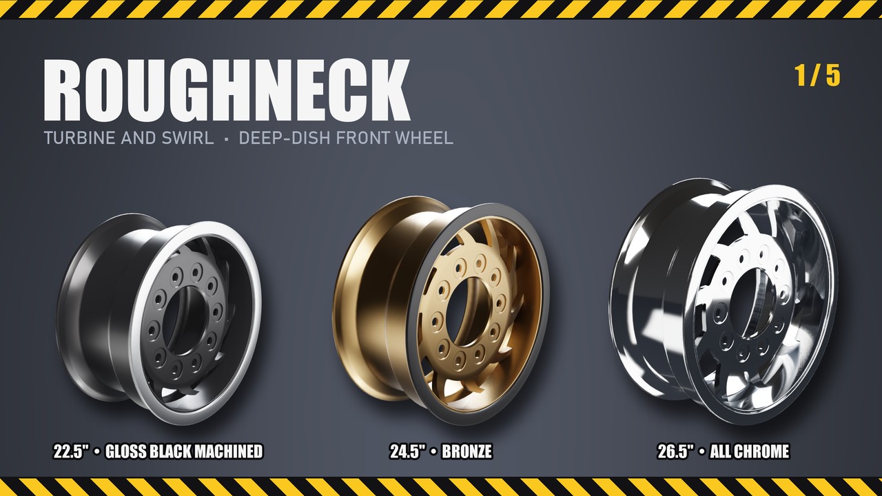 Roughneck: 22.5", 24.5", 26.5"