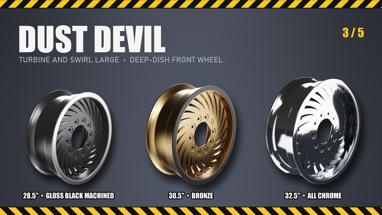 Dust Devil: 28.5", 30.5", 32.5"