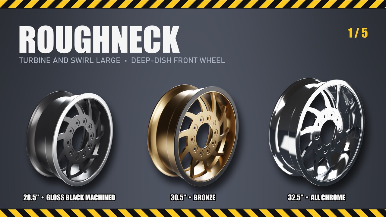 Roughneck: 28.5", 30.5", 32.5"