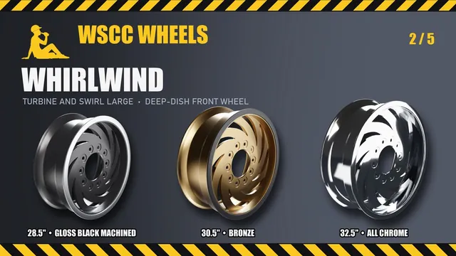 Whirlwind: 28.5", 30.5", 32.5"