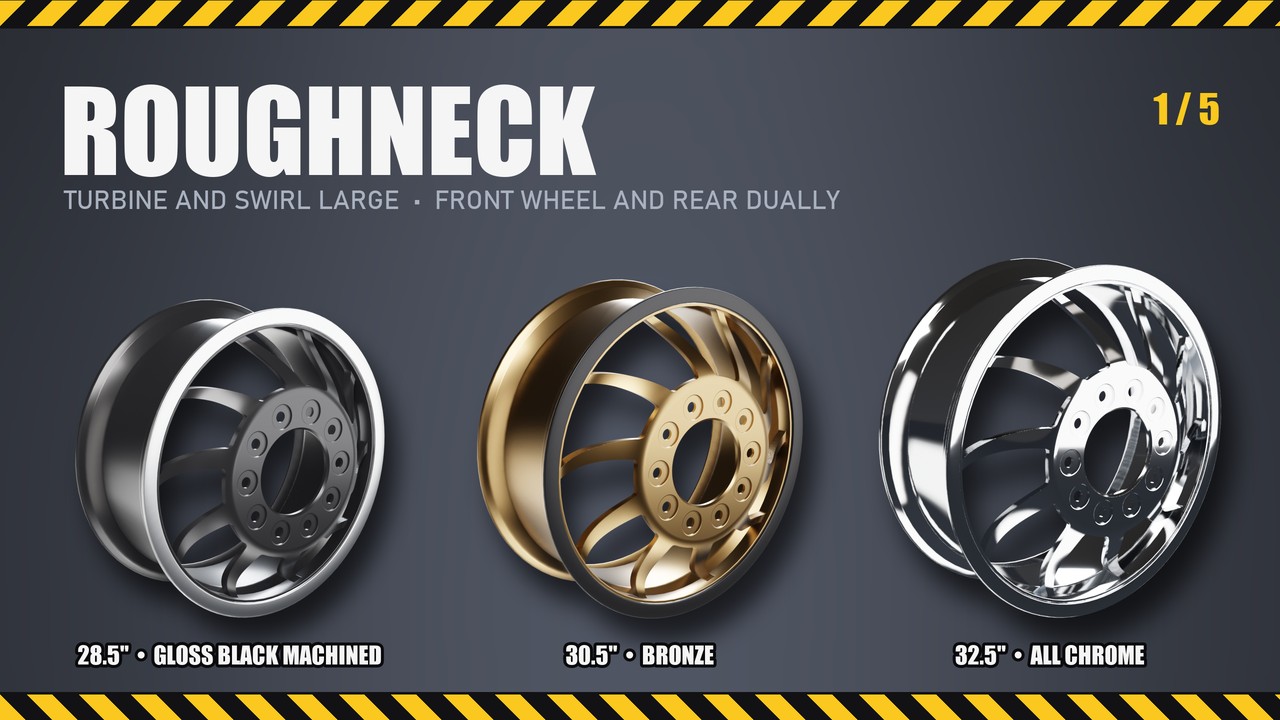 Roughneck: 28.5", 30.5", 32.5"