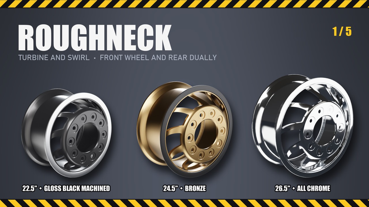 Roughneck: 22.5", 24.5", 26.5"