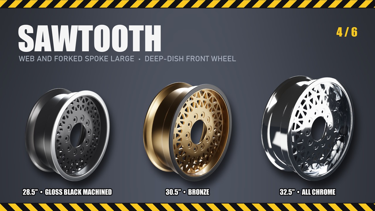 Sawtooth: 28.5", 30.5", 32.5"