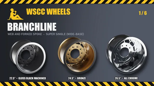 Branchline super single: 22.5", 24.5", 26.5"