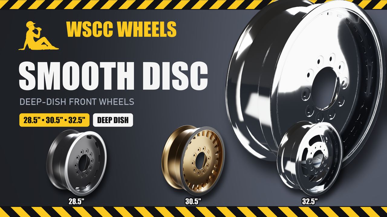 WSCC Wheels - Smooth Disc Large Deep Dish