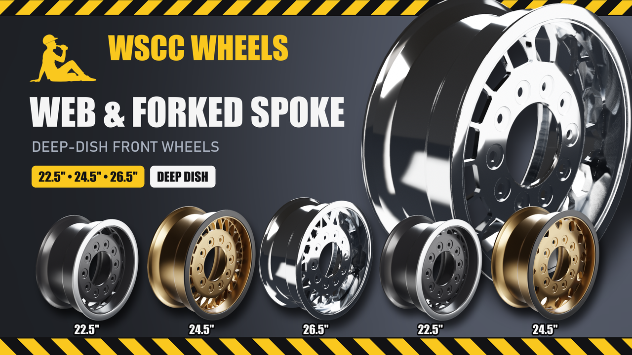 WSCC Wheels - Web and Forked Spoke Deep Dish