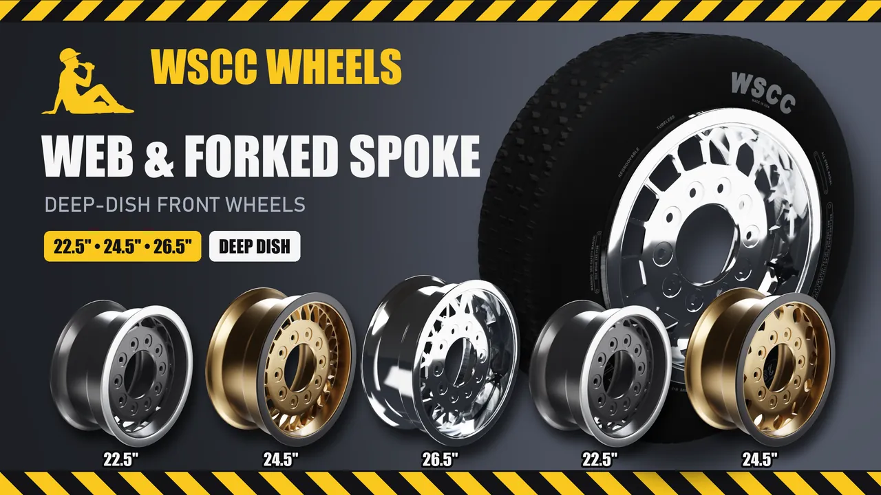 WSCC Wheels - Web and Forked Spoke Deep Dish