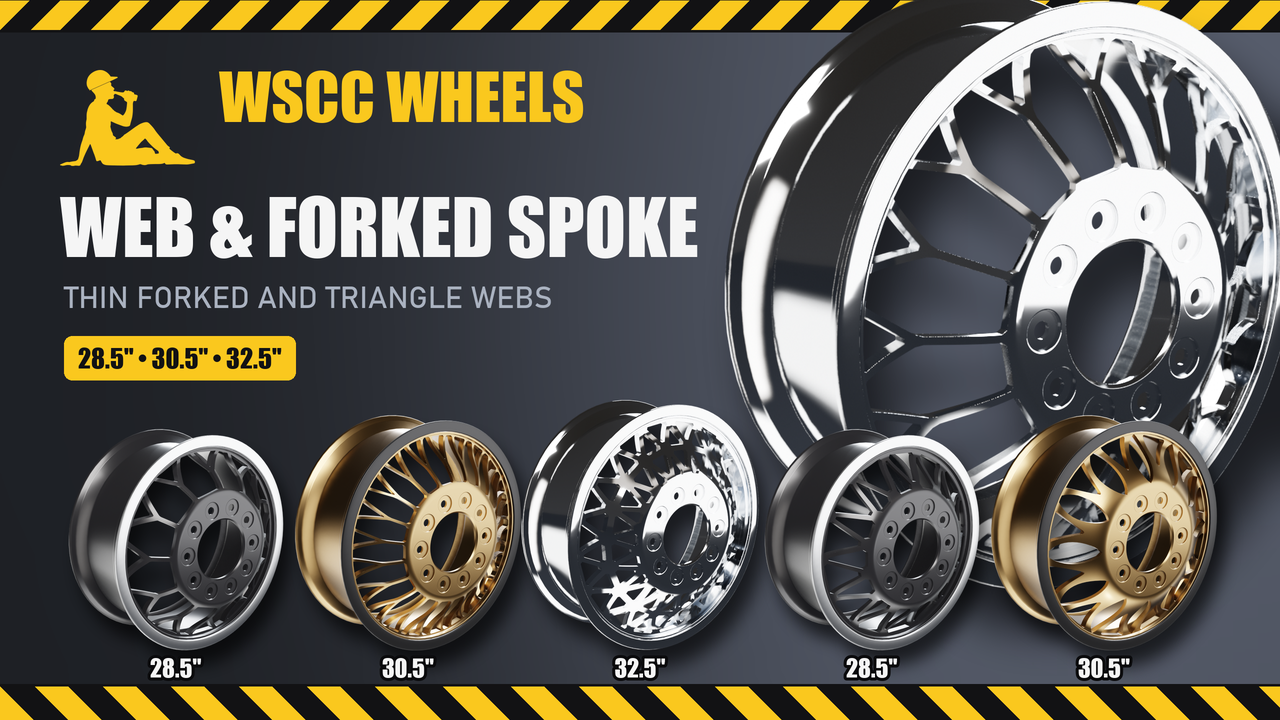 WSCC Wheels - Web and Forked Spoke Large