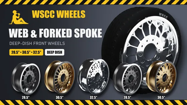 WSCC Wheels - Web and Forked Spoke Large Deep Dish