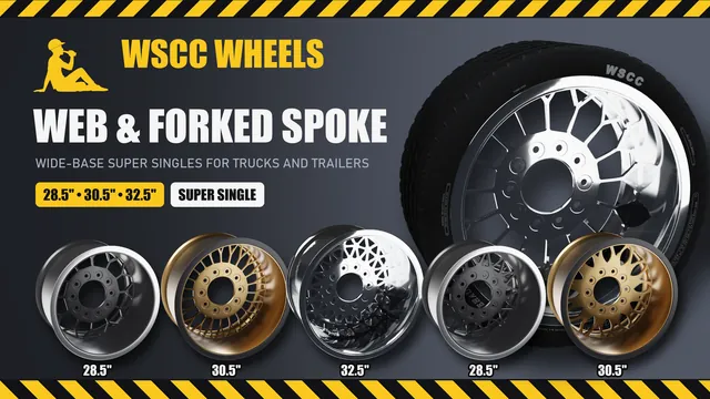 WSCC Wheels - Web and Forked Spoke Large Super Singles